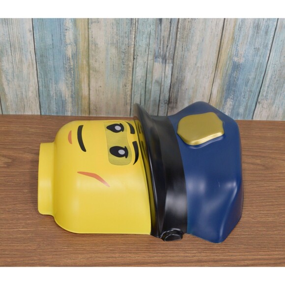 LEGO Police Officer Mask Minifigure Head Halloween Costume Disguise NWOT - Picture 4 of 7